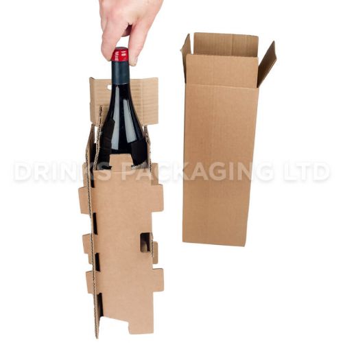 1 Bottle - Mail Order Box with Protective Insert | Wine Box Shop