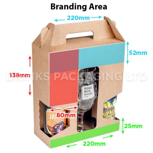 2 Bottle + Glass - Gift Box - 330ml | Branding Area