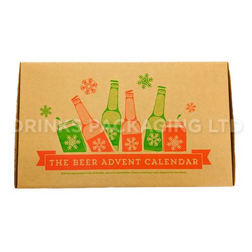 24 Bottle / Can Advent Calendar Gift Box - 330ml-500ml Side| Beer Box Shop