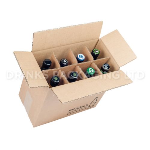 8 Bottle - Compact Courier Box - 330ml Full | Beer Box Shop