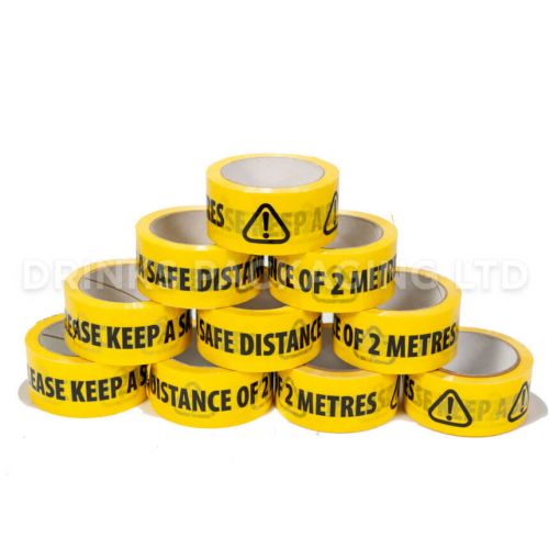 1 Roll - Please Keep A Safe Distance Tape | Beer Box Shop