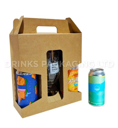 2 Can + Glass - Gift Box - 440ml / 500ml | Beer Box Shop