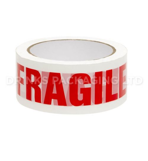 1 Roll - Fragile Warning Parcel Tape  
 | Beer Box Shop