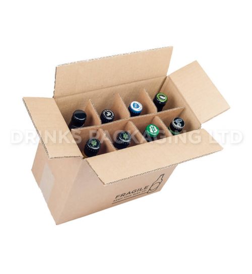 8 Bottle - Compact Courier Box - 330ml Full | Beer Box Shop